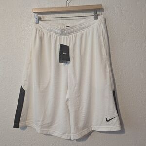 Nike white basketball DRI fit shorts
